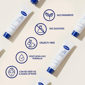 Dermisa on bathroom counter in routine setting promoting daily use