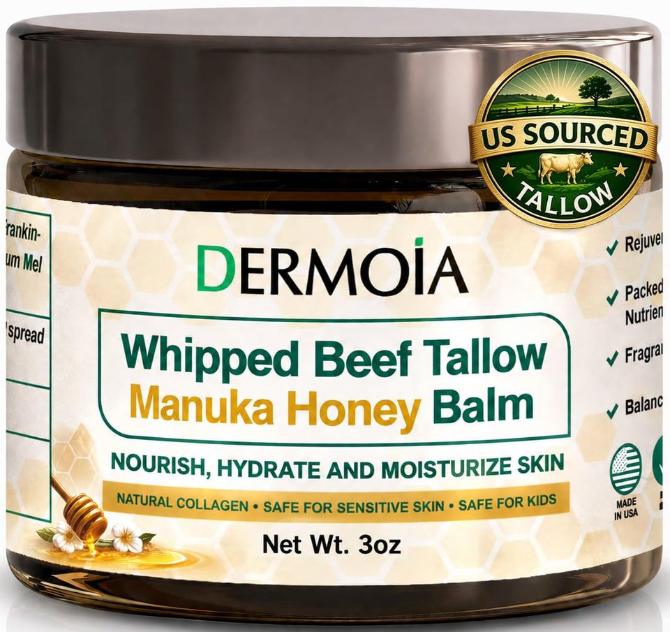 DERMOIA jar front view showing product label and benefits