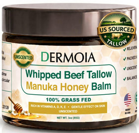 DERMOIA jar front label showing clean unscented branding and benefit