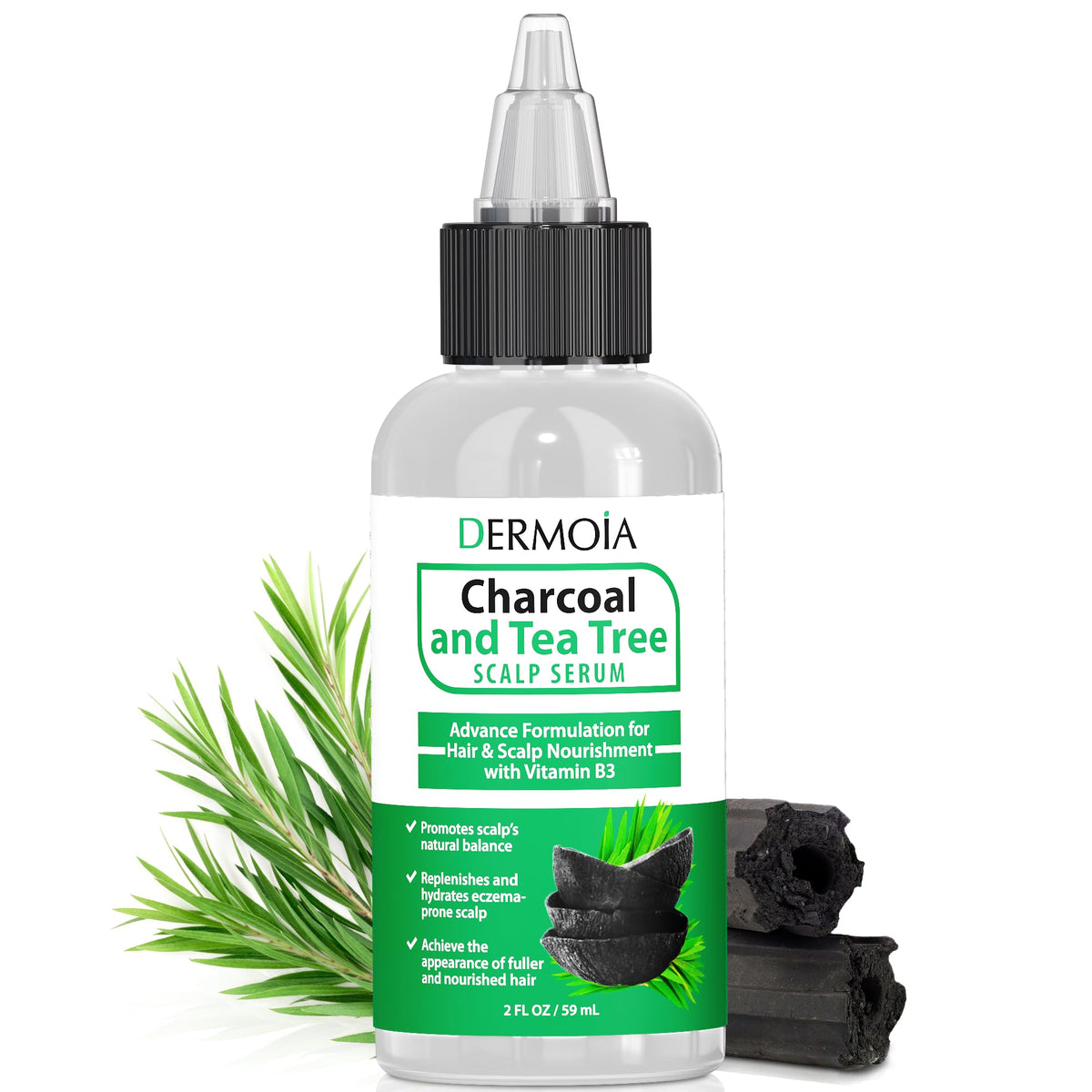 DERMOIA front packaging bottle showing clean design and product benefits
