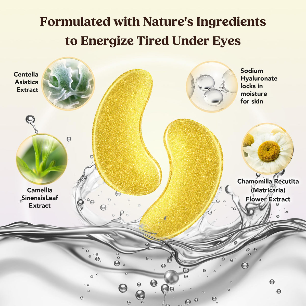 DERMORA application under-eye demonstrating comfortable fit and soothe