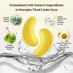 DERMORA application under-eye demonstrating comfortable fit and soothe