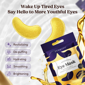 DERMORA before and after example highlighting brighter under-eye look