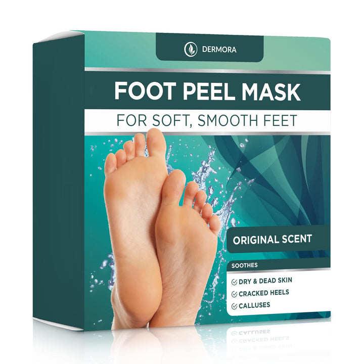 DERMORA front packaging showing product name and four pairs for easy recognition and convenience