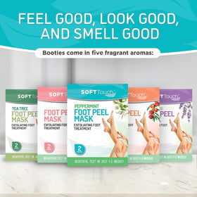 Dermora lifestyle spa setting with relaxed feet and peppermint freshness