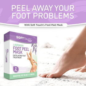 Dermora boot-style mask interior filled with exfoliating formula for easy application