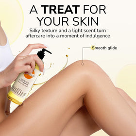 Dermwax applied with cotton pad removing wax residue for cleaner skin