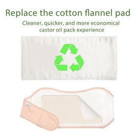 DEROWN saturated flannel with castor oil demonstrating absorbency