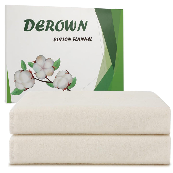 DEROWN front packaging showing two flannels and benefits