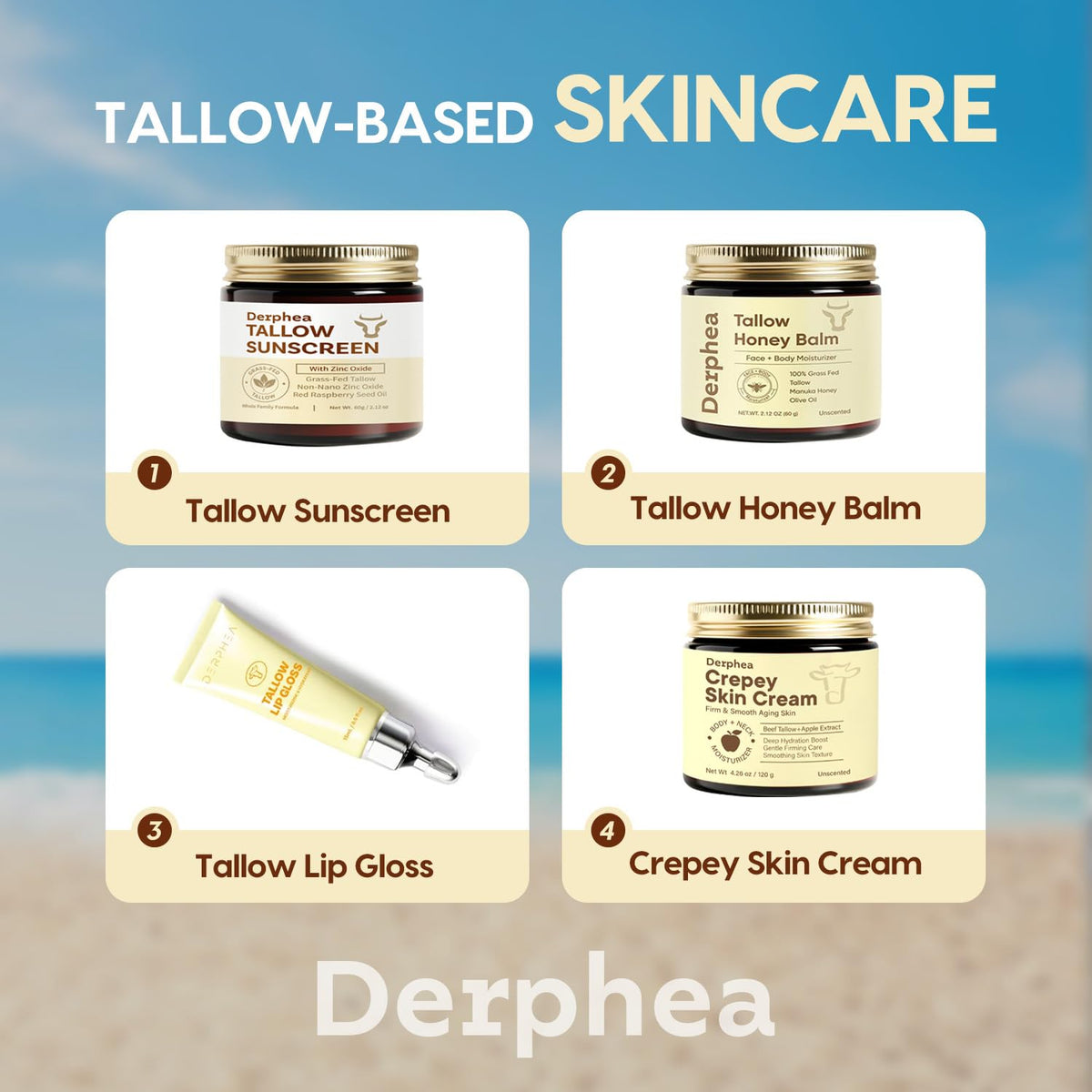 DERPHEA arms before and after comparison showing visible texture benefit