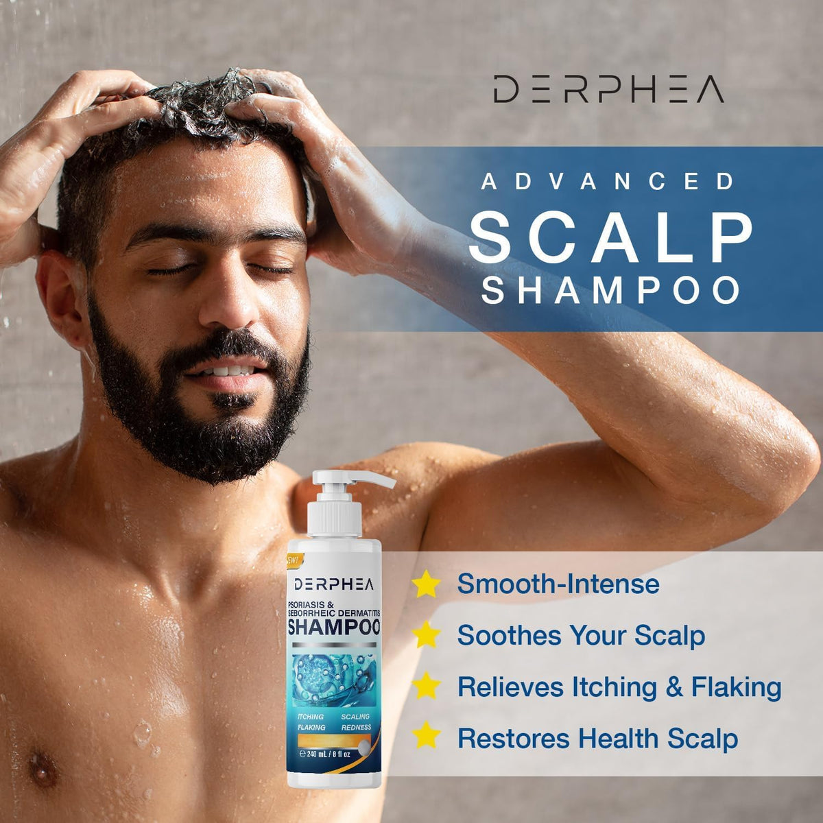DERPHEA cooling menthol lather demonstrating refreshing sensation