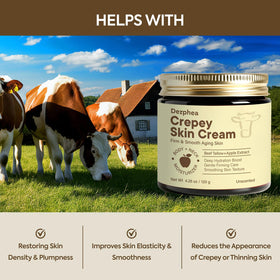 DERPHEA close-up of cream ripple texture highlighting emollient nourishment