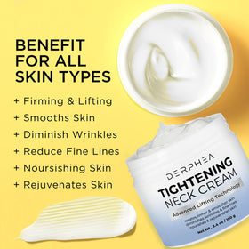 DERPHEA cream on fingers demonstrating easy application and quick absorption