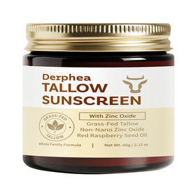 DERPHEA front packaging showing SPF 50 and gentle formula benefits