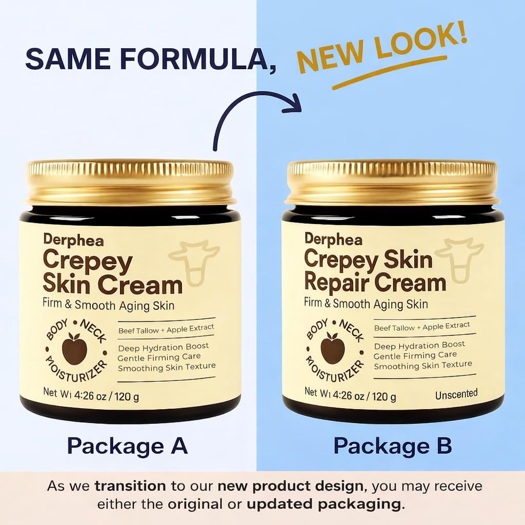 DERPHEA open tube with cream visible showing rich texture and easy dispensing