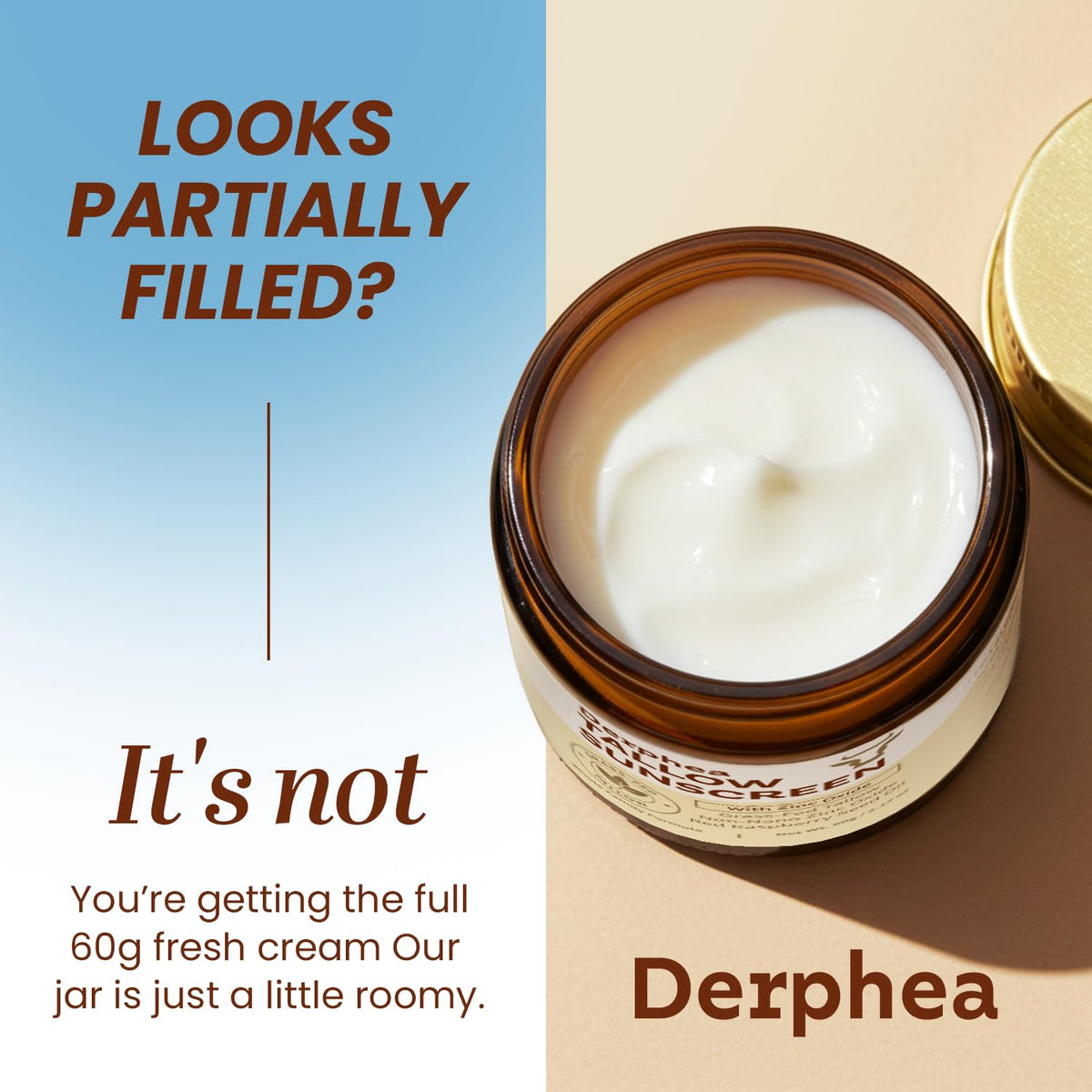 DERPHEA travel-ready tube inside bag for on-the-go reapplication