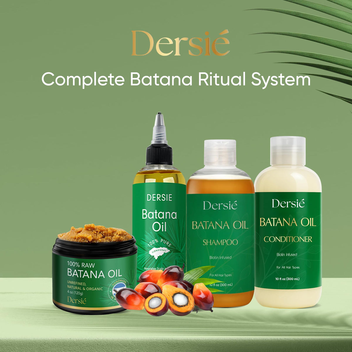 Dersie dropper applying batana oil to hair ends for precise use and controlled shine
