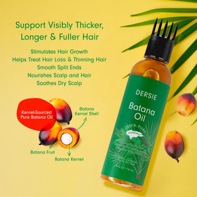 Dersie being applied to hair with massager for targeted nourishment