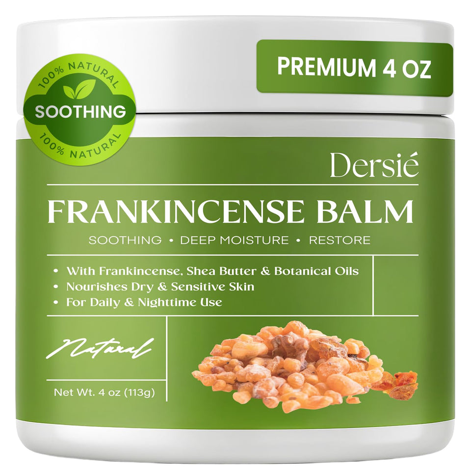 Dersie front jar view showing size and natural relief benefit