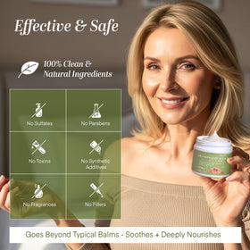 Closeup of Dersie label to display clean ingredients and trust