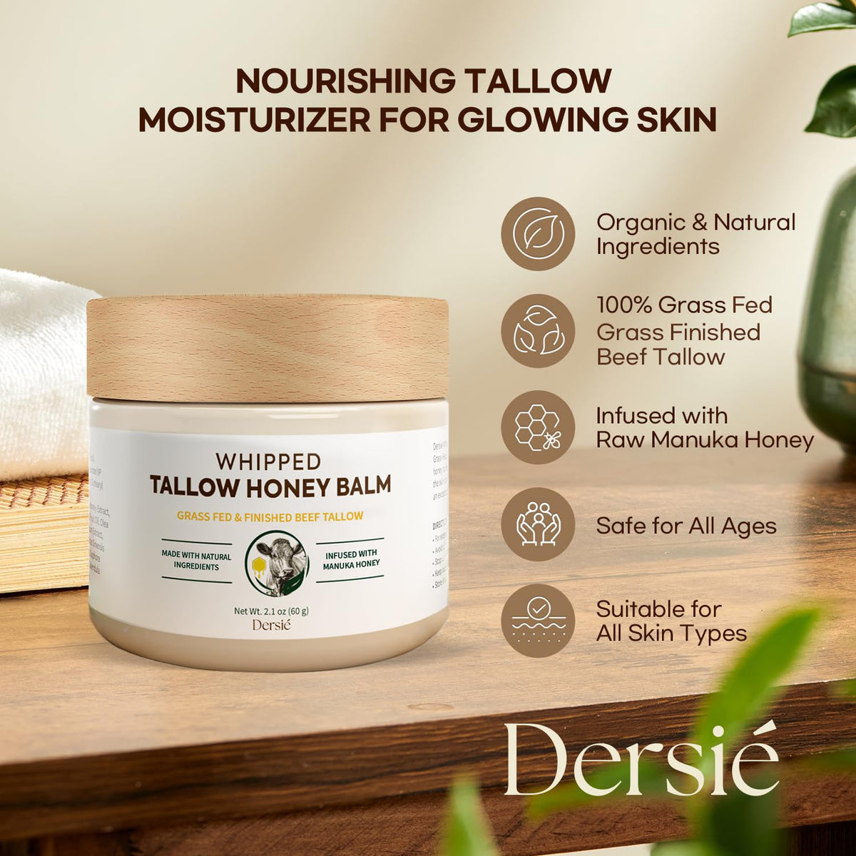 Dersie balm used on lips restoring softness and moisture