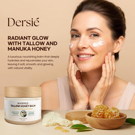 Dersie texture close-up whipped balm highlighting creamy absorption
