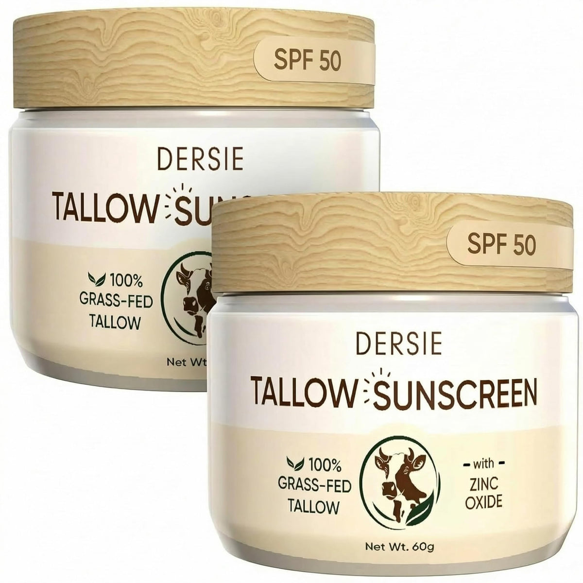 Dersie front packaging showing SPF 50 and family use benefit