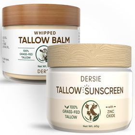 Dersie front packaging showing SPF 30 and tallow benefits