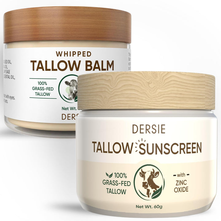 Dersie front packaging showing SPF 30 and tallow benefits
