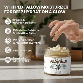 Dersie ingredient label highlighting grass-fed tallow and zinc