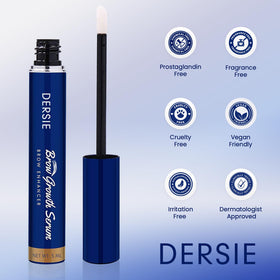 Dersie serum texture drop close-up showing lightweight formula that absorbs quickly