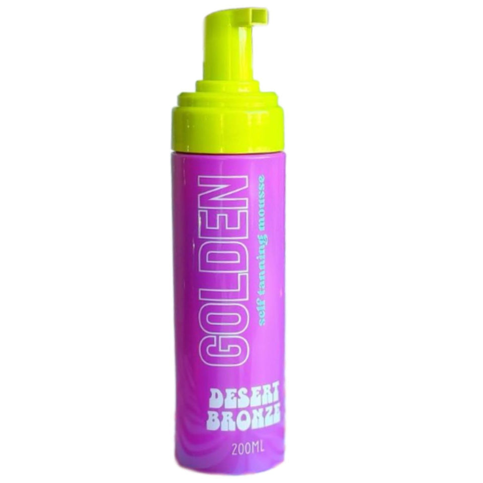 Desert Bronze bottle front packaging showing product and benefit of vegan formula