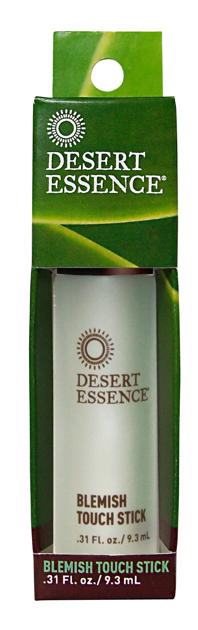 Desert Essence blemish stx front packaging showing compact applicator for targeted touch-ups