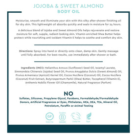 Desert Essence label ingredients detail emphasizing natural oils and chamomile