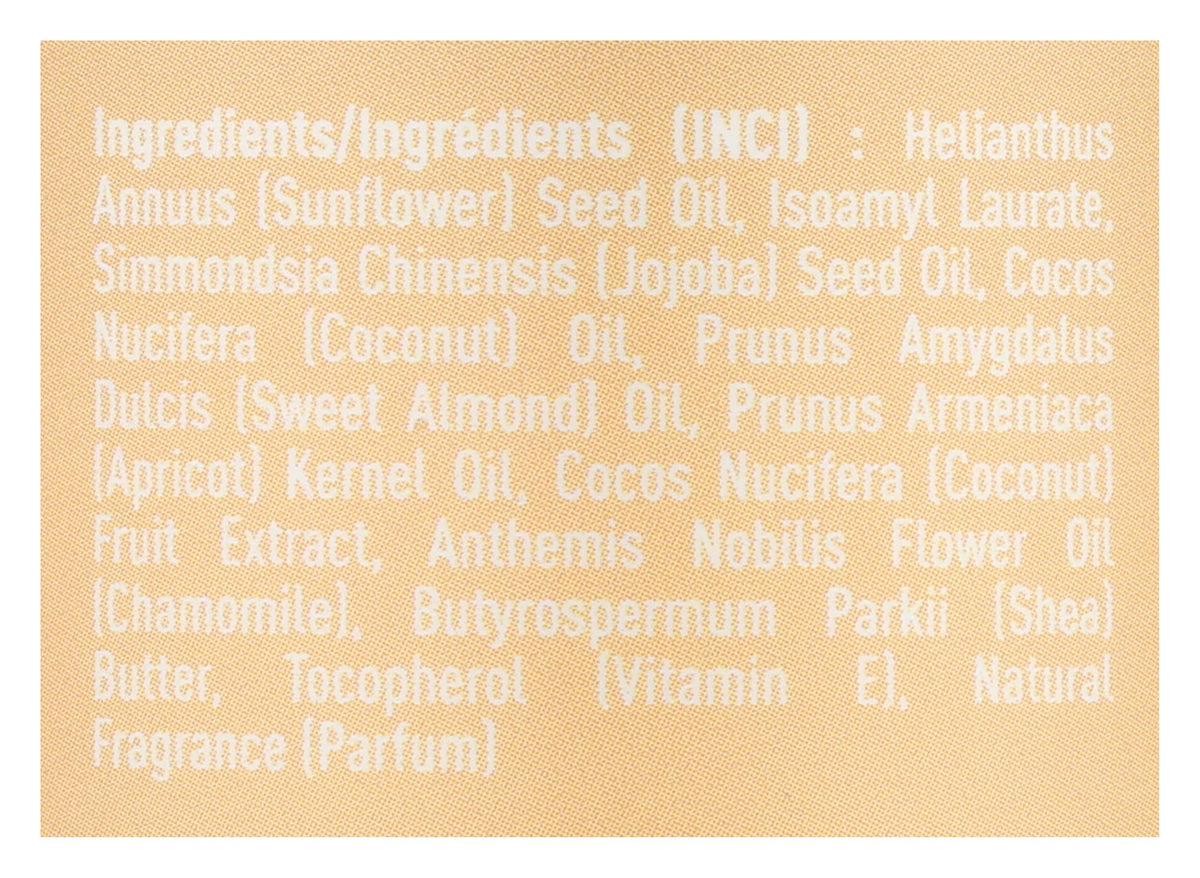 Desert Essence oil texture droplet emphasizing lightweight, non-greasy feel