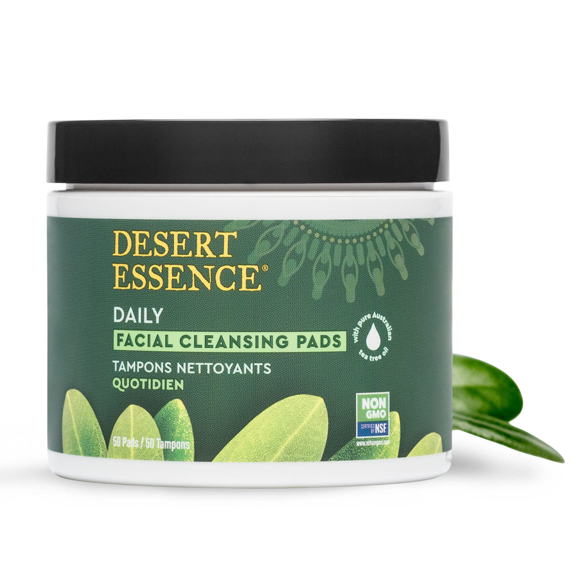 Desert Essence textured pad close-up highlighting gentle exfoliation