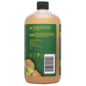 Desert Essence refill bottle setup promoting eco-friendly refill advantage