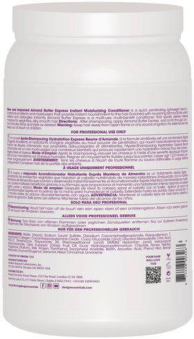 Design Essentials almond butter creamy texture dispensed from pump for instant slip and hydration