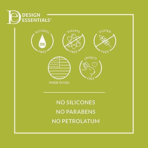 Design Essentials product applied to damp hair in hand improving detangling efficiency