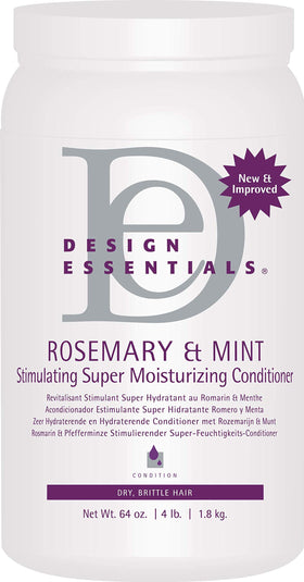Design Essentials front bottle view showing 64oz size and brand benefit moisturizing