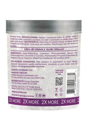 Design Essentials close-up of clear gel texture showing smooth application benefit