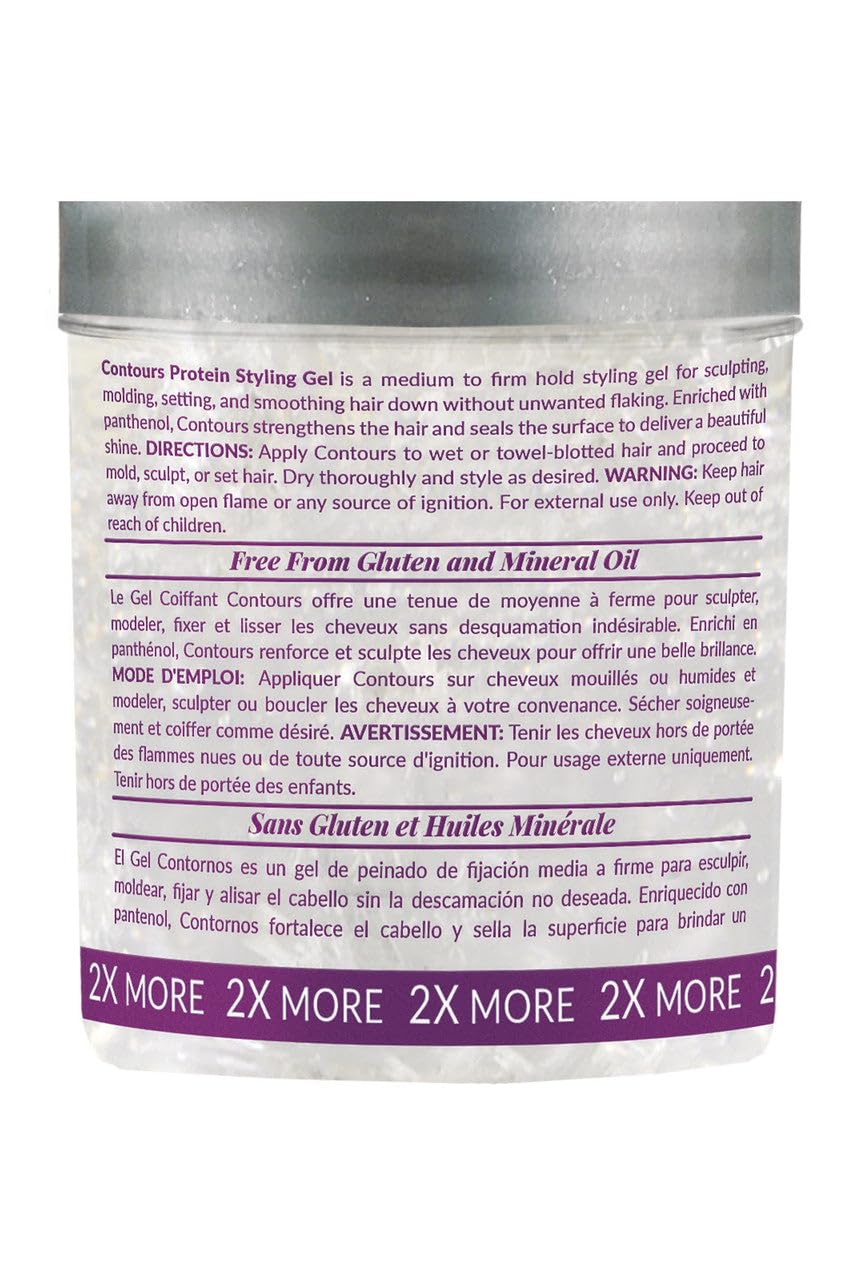 Design Essentials styling gel in use sculpting a sleek ponytail for long-lasting control
