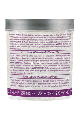 Design Essentials styling gel in use sculpting a sleek ponytail for long-lasting control