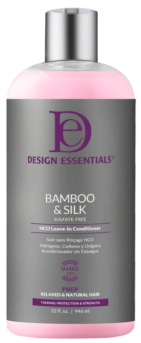Design Essentials front bottle showing label and 32 oz size, easy professional refill benefit