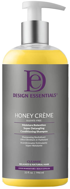 Design Essentials bottle front view showing label and 32 fl oz size, highlights hydration