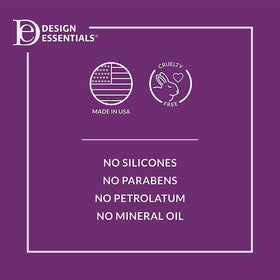 Design Essentials shampoo in use on wet hair showing detangling benefit and hydration