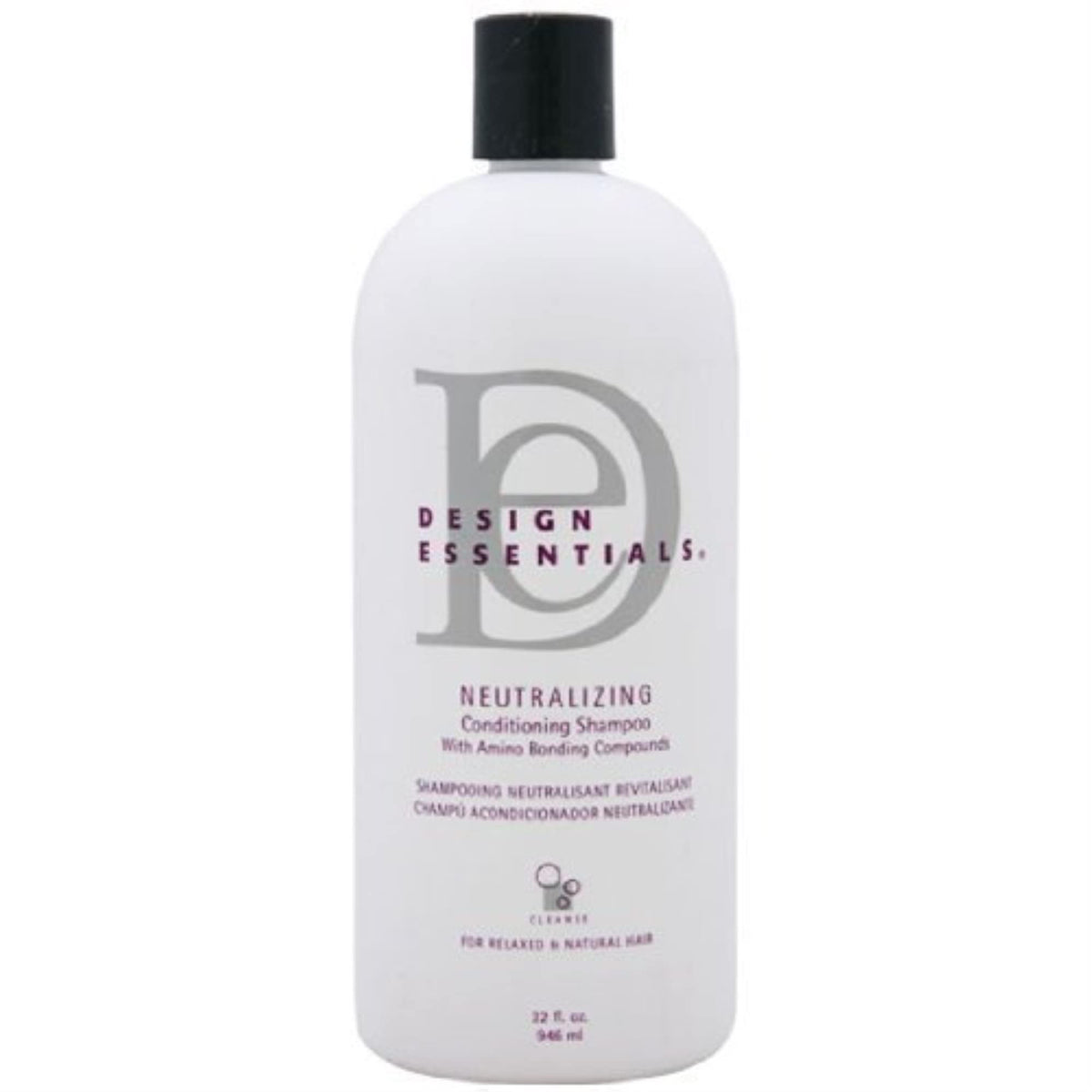 Design Essentials front bottle showing label and 32 fl oz size for salon-ready neutralizing