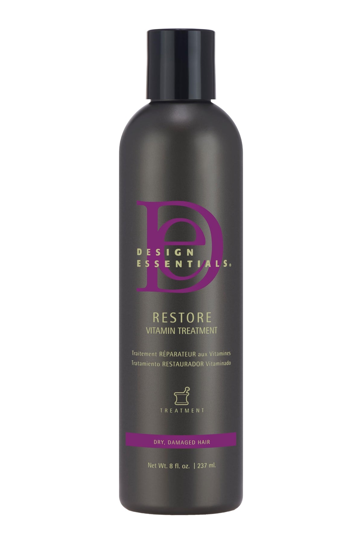 Design Essentials front packaging showing bottle and label, communicates professional repair benefits