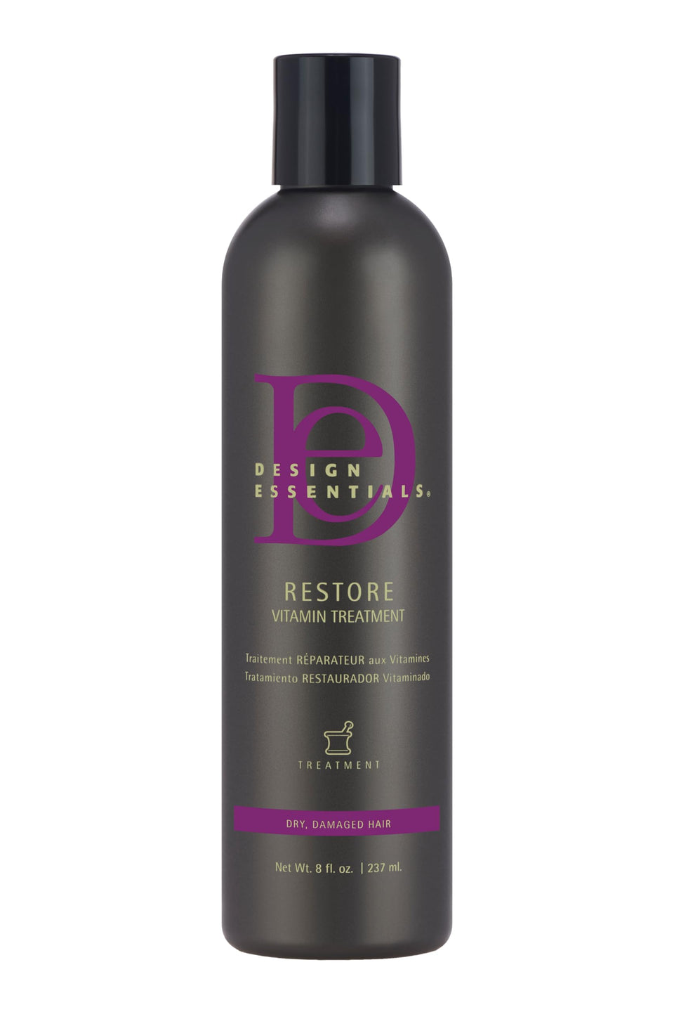 Design Essentials front packaging showing bottle and label, communicates professional repair benefits