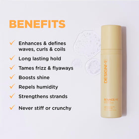 Design.Me spray nozzle action misting product for even curl activation without drips
